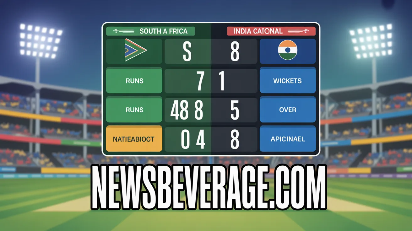 South Africa National Cricket Team vs India National Cricket Team Match Scorecard: Brilliant Proteas Beat India by 76 Runs in T20 World Cup 2026 Super 8