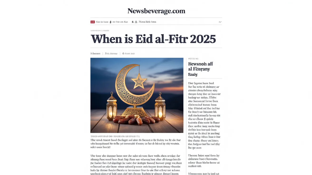 When Is Eid al Fitr 2025? The Complete Celebration Guide You Cannot Miss